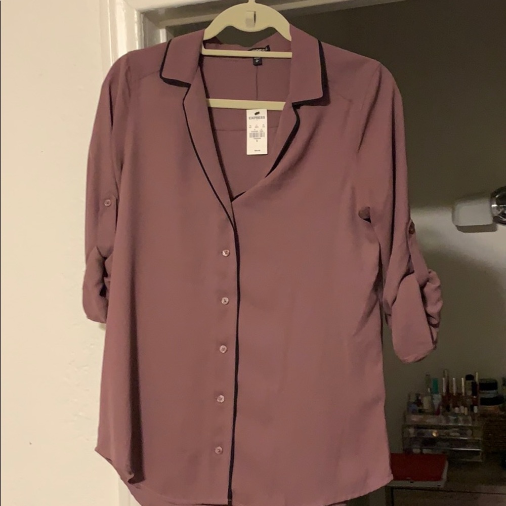Express portofino shirt - wine